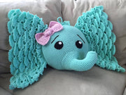 CROCHET PATTERN Bella and Sam Elephant Pillow