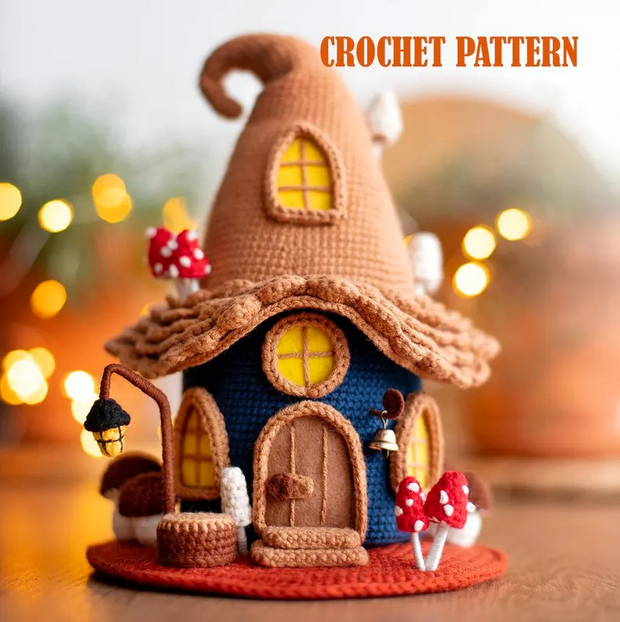 Amigurumi pattern crochet Forest house