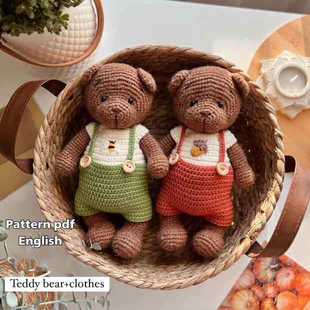 Bear Crochet Pattern, Brown Bear, Polar Bear Pattern