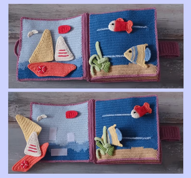 Sea Life Quiet Book Crochet Pattern