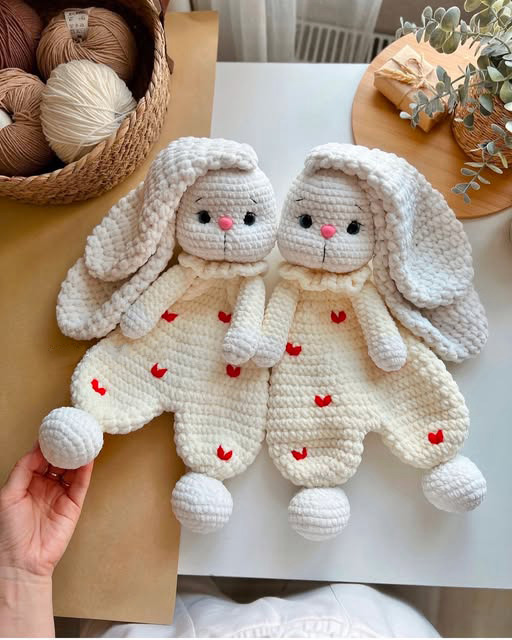 Crochet pattern bunny and cat