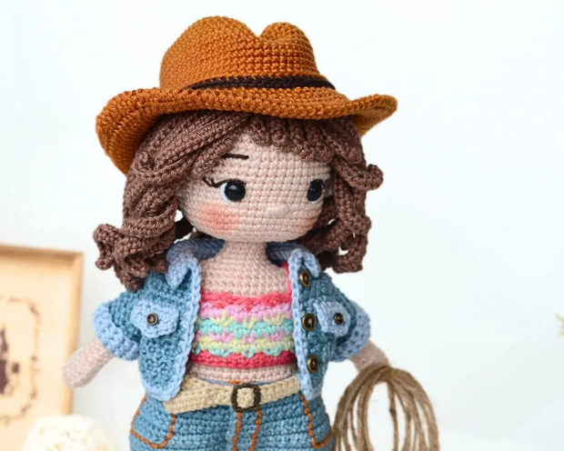 Cowboy Couple Crochet Doll Pattern