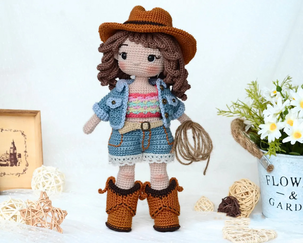 Cowboy Couple Crochet Doll Pattern