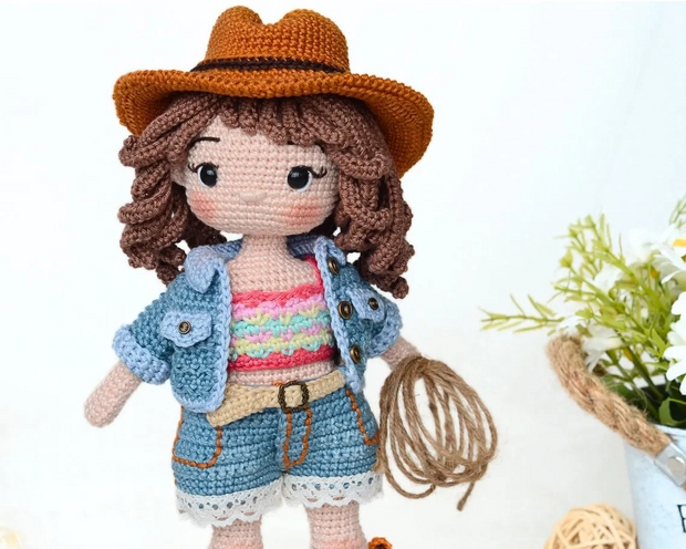 Cowboy Couple Crochet Doll Pattern