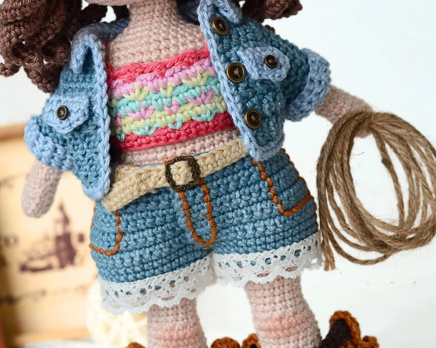 Cowboy Couple Crochet Doll Pattern