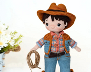 Cowboy Couple Crochet Doll Pattern