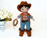 Cowboy Couple Crochet Doll Pattern