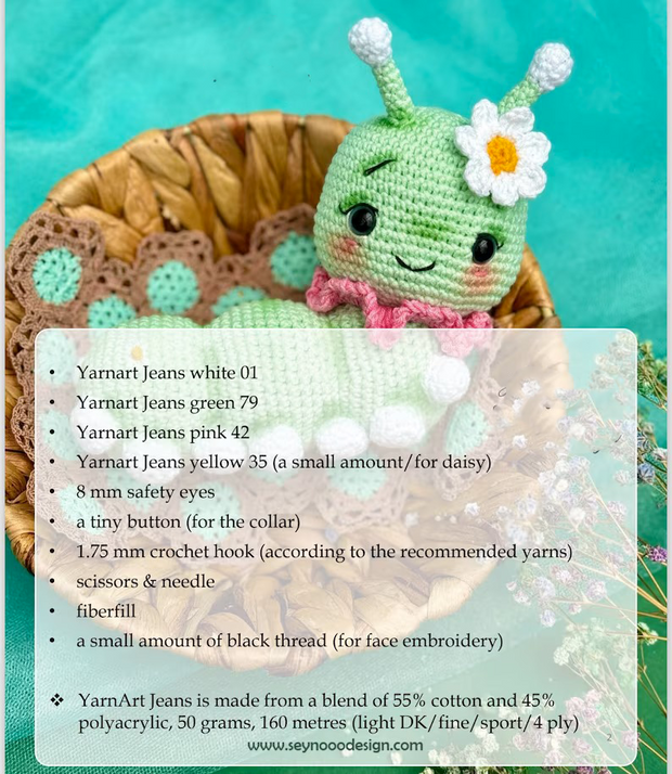 Cute Caterpillar Crochet pattern