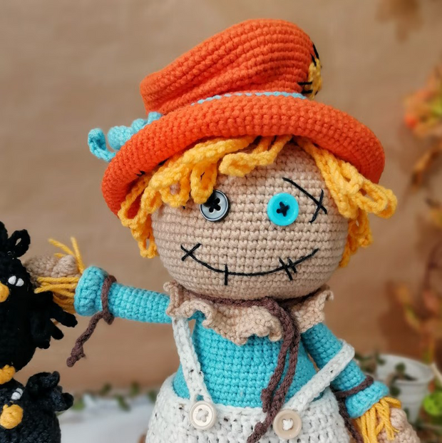 Halloween crochet toy cute Scarecrow