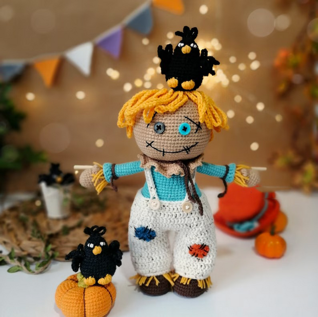 Halloween crochet toy cute Scarecrow