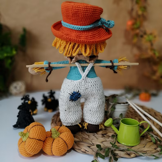 Halloween crochet toy cute Scarecrow
