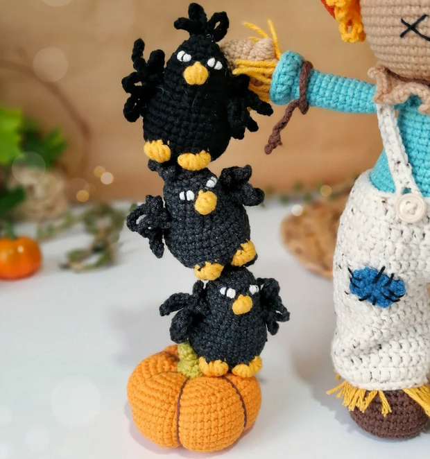 Halloween crochet toy cute Scarecrow