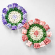 3-in-1 Flower Coaster Crochet Pattern Bundle