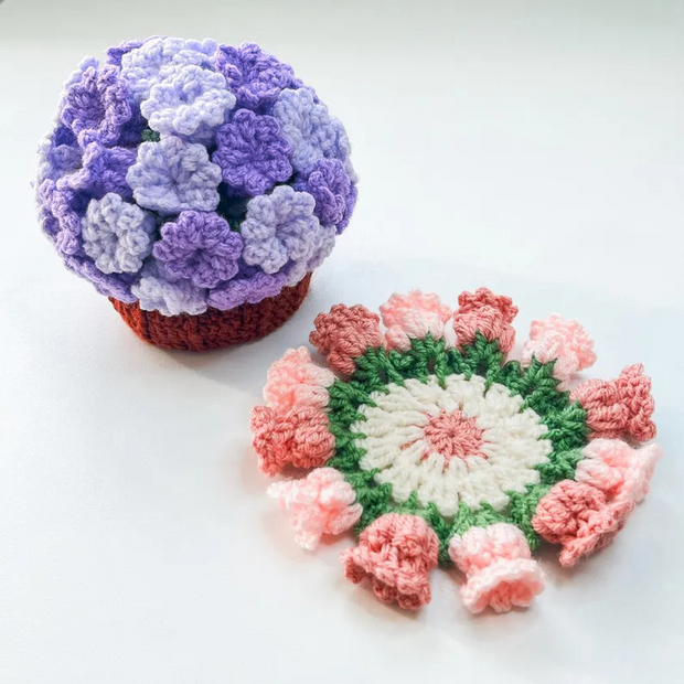 3-in-1 Flower Coaster Crochet Pattern Bundle