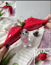 Crochet Strawberry Fox Amigurumi Pattern