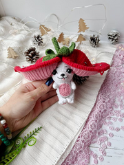 Crochet Strawberry Fox Amigurumi Pattern