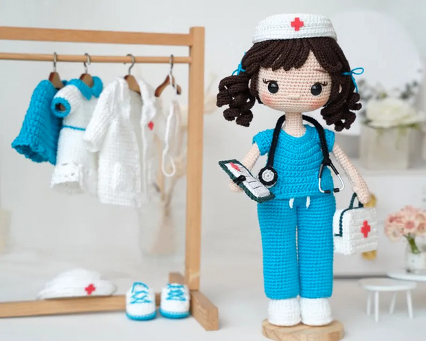 Crochet Nurse & Doctor Doll Pattern
