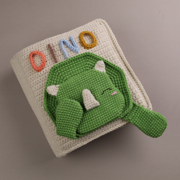 Dino Quiet Book Crochet Pattern Amigurumi Educational Toy sensory toy