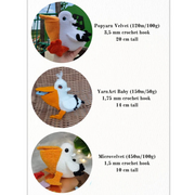 Pelican. pattern PDF. Educational game.