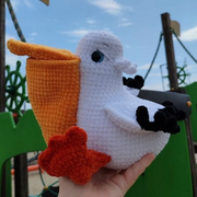 Pelican. pattern PDF. Educational game.