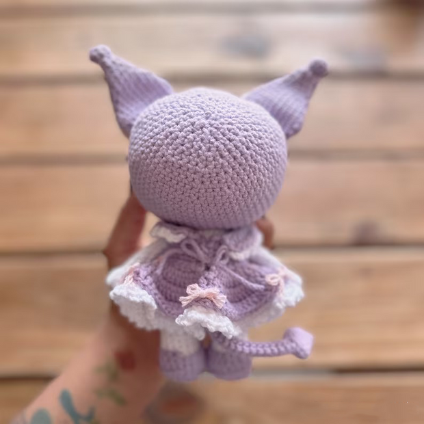 japanesse pink an violet bunny crochet pattern