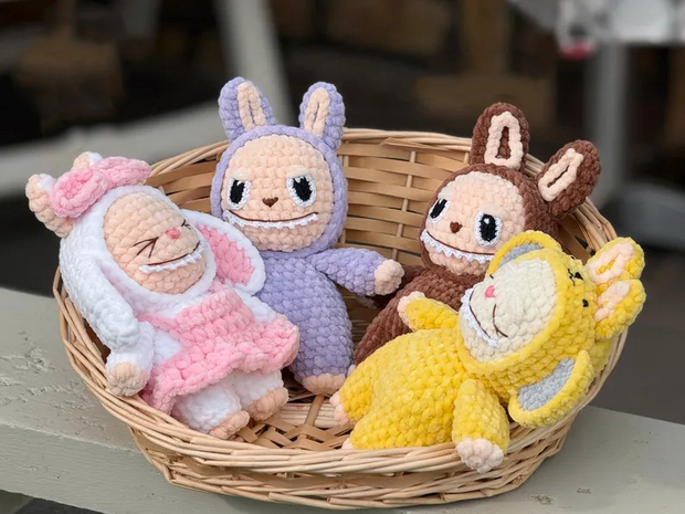 Labubu Plush Toy/Pattern, 3 in 1