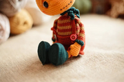 Crochet pattern cute Pumpkin Jack Halloween doll