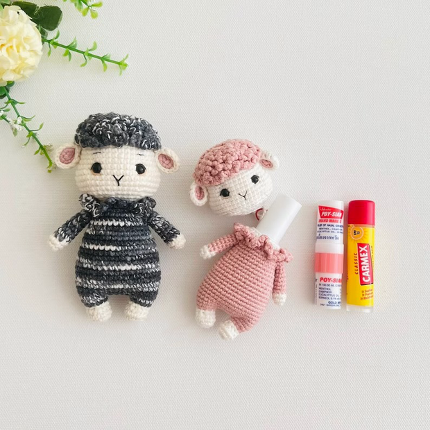 Sheep Lip Balm holder Crochet Patterns