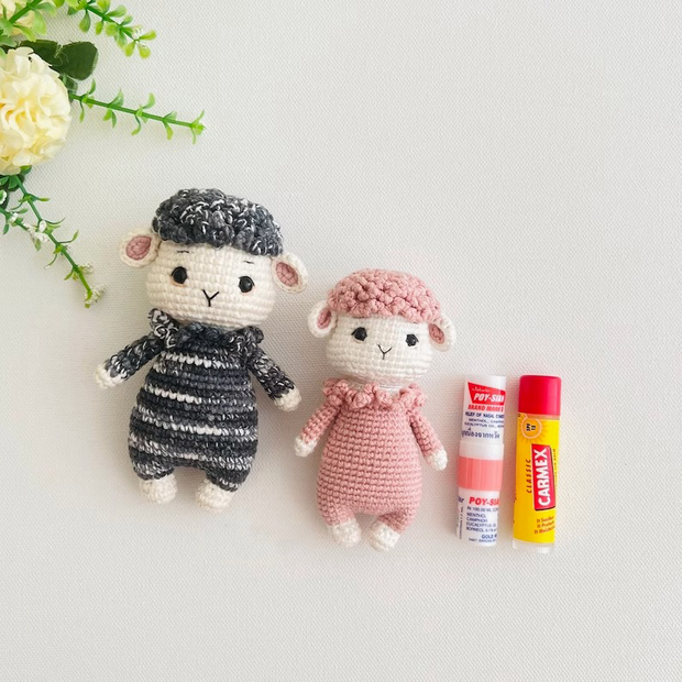 Sheep Lip Balm holder Crochet Patterns