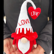 Valentines day gnome crochet pattern