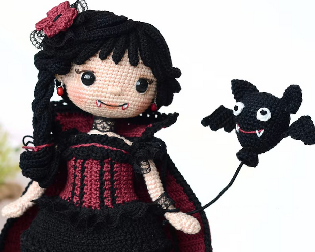 Vampire Crochet Doll Pattern