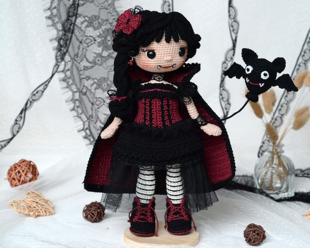 Vampire Crochet Doll Pattern
