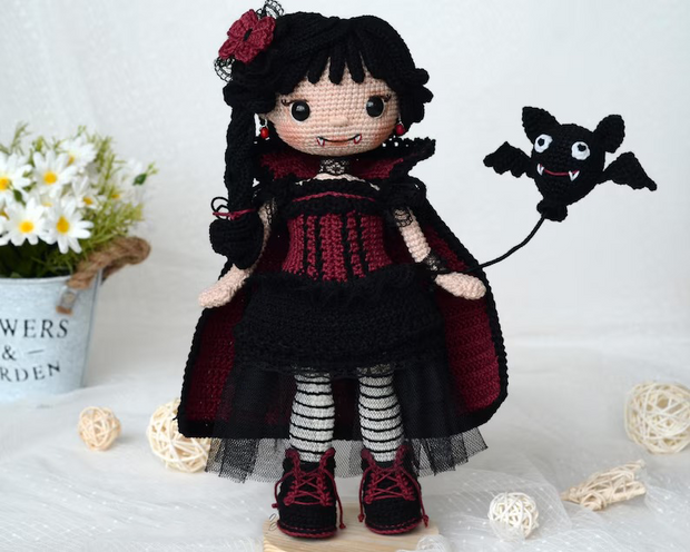 Vampire Crochet Doll Pattern