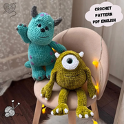 2 in 1 Mike Wazowsk and Sullivan Crochet Pattern