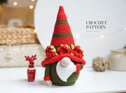 Crochet pattern Flower  Christmas  Gnome