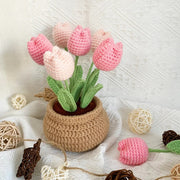 Crochet Pattern Tulip Flowerpot