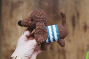 Crochet Dachshund Dog Pattern Amigurumi