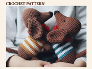 Crochet Dachshund Dog Pattern Amigurumi