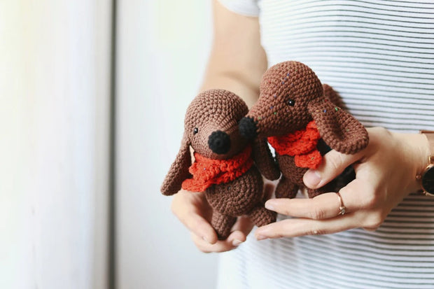 Crochet Dachshund Dog Pattern Amigurumi