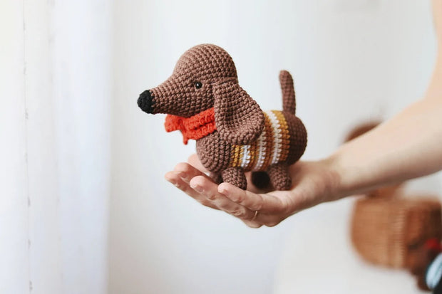 Crochet Dachshund Dog Pattern Amigurumi