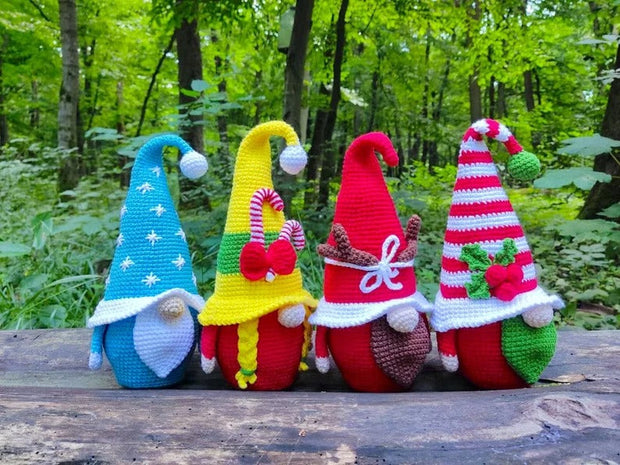 Gnome Crochet Pattern Set! 4 in 1