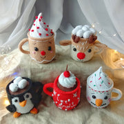 Christmas Crochet Amigurumi pattern Set 5 in 1 Mugs