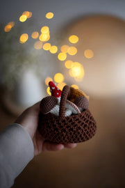 mushroom basket crochet pattern