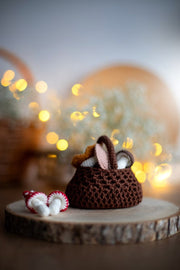 mushroom basket crochet pattern