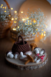 mushroom basket crochet pattern