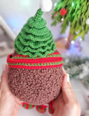 Crochet Pattern Christmas Hedgehog