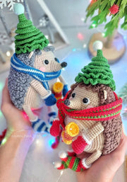 Crochet Pattern Christmas Hedgehog