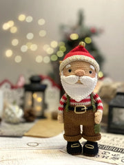 Crochet pattern for Santa Claus christmas toy