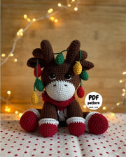 Christmas Reindeer, PDF Crochet Pattern