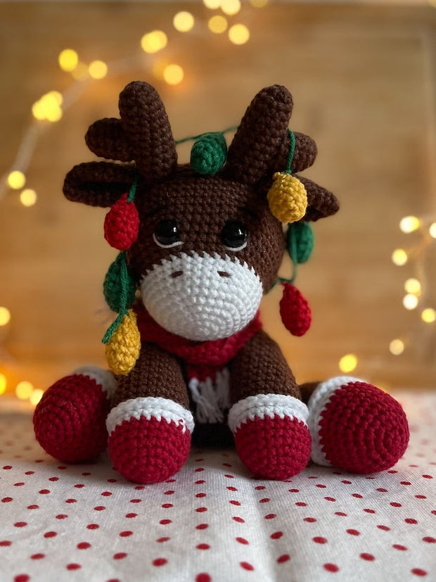 Christmas Reindeer, PDF Crochet Pattern